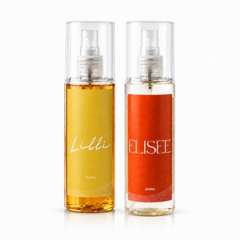 Kit Body Splash Feminino Lilli Elisee 200ml Perfume Floral Elegante