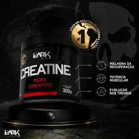 Creatina Dark Lab Premium Pure em pó Sem sabor x 300g — foto 2