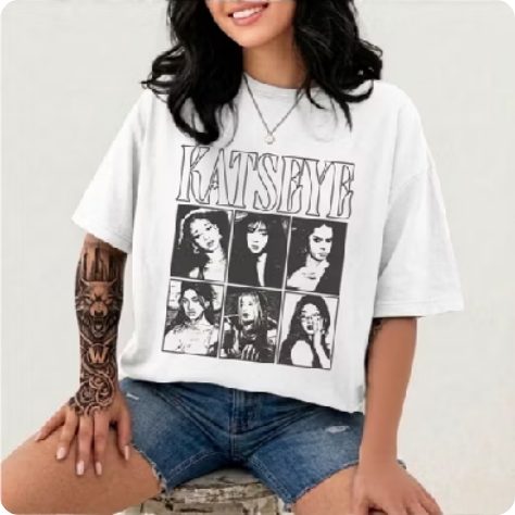 CAMISA KATSEYE, Peças únicas 100% Algodão