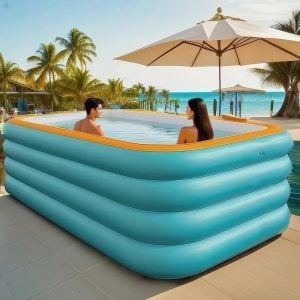 Linda Piscina Inflável Grande Portátil. — foto 4