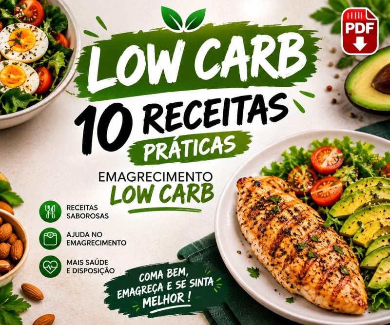 10 receitas práticas low carb emagrecimento
