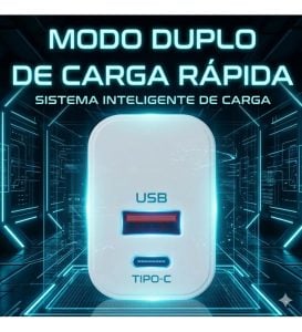 Carregador Turbo 40w Compativel Com iPhone 8 X Xr 11 12 13 14 Pro Max Usb Tipo C DuploCarr — foto 3