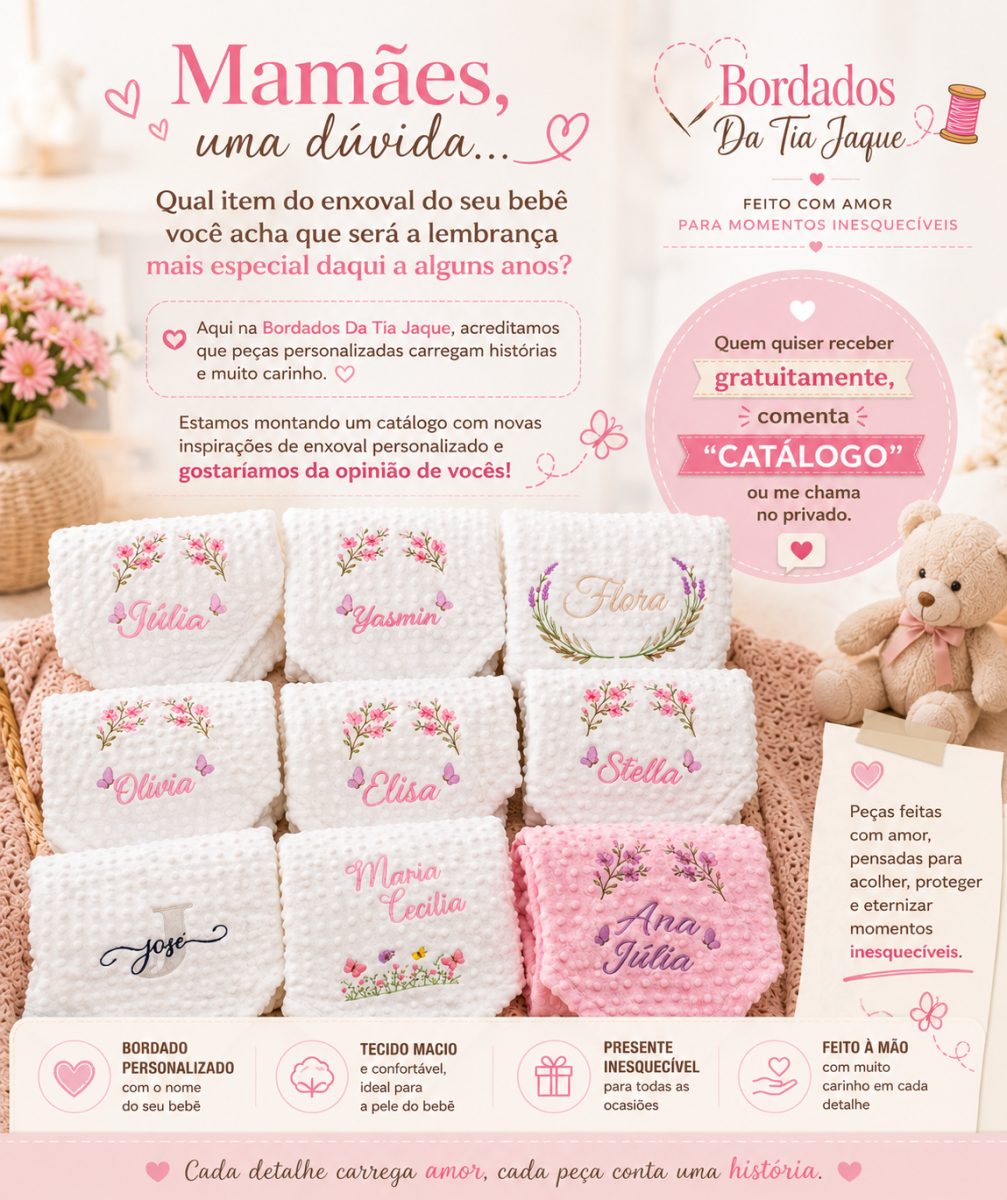 Kits Bebê Personalizados Manta Naninha Fraldas Enxoval — foto 2