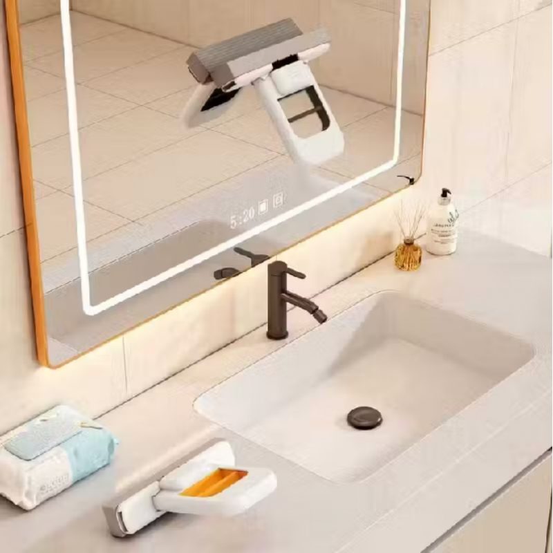 Mini Mop/Esfregão Dobrável, Poderoso De Limpeza Doméstica Com Esponja Para Banheiro