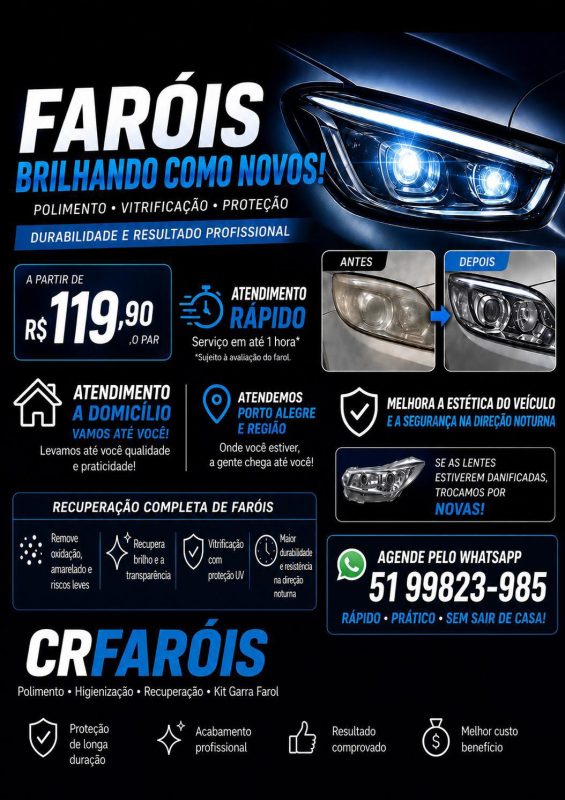 Reviltalização de farois