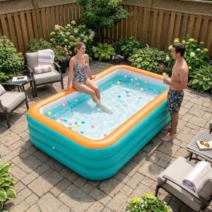 Linda Piscina Inflável Grande Portátil. — foto 8