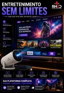 Projetor Smart Portátil Full Hd 4k Android 11 Wi-fi Bluetooth — foto 5