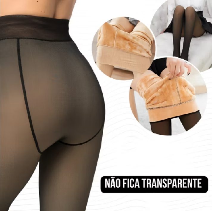 Meia-Calça Térmica Feminina Peluciada