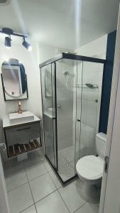 Apartamento 1 dormitório, sala, cozinha americana, banheiro, mobiliado — foto 3