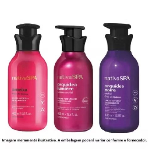 Kit triplo Hidratação corporal Nativa SPA 400ML