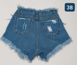 Kit 6 shorts jeans cintura alta tamanho 38 serve 36 também — foto 8