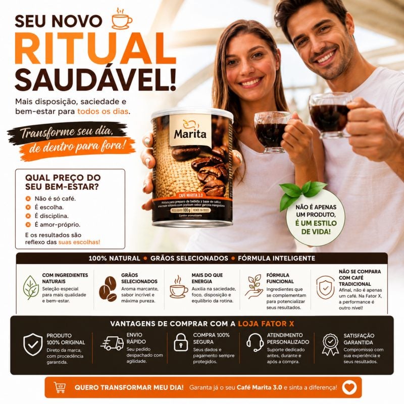 CAFÉ MARITA 3.0 ORIGINAL Energia, Saciedade e Mais Disposição — foto 2