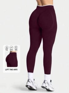 Legging Feminina Sem Costura de Cintura Alta com Compressão e Levantamento de Bumbum — foto 6
