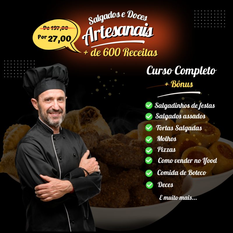 650 Receitas De Salgados e Doces Para Fazer Em Casa