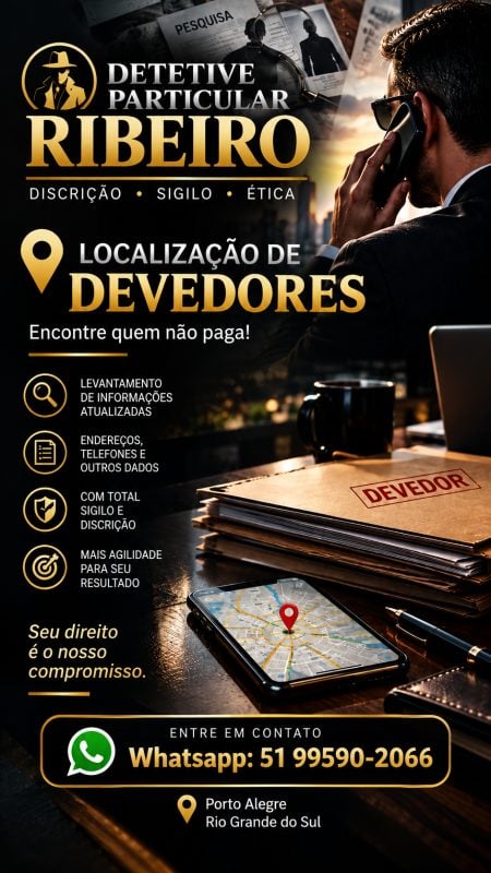 Localização de Devedores em Porto Alegre Detetive Ribeiro