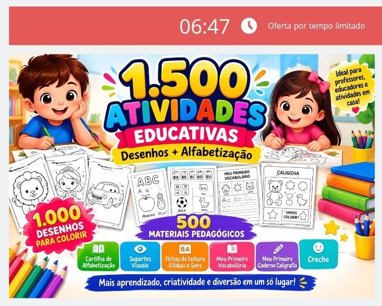 1.500 atividades educativas