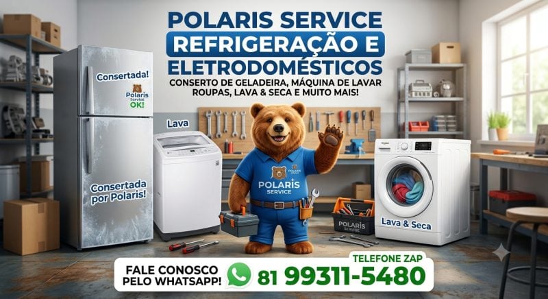 Conserto de geladeira e máquina de lavar