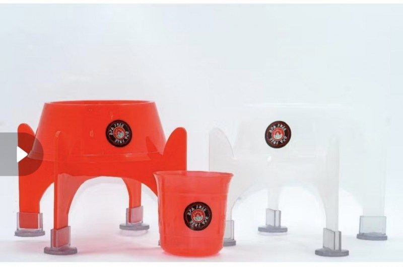 Kit 2 Comedouros Elevado Suspenso Alto + Caneca para Ração