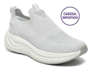 Tênis Meia Feminino Via Marte Super Confortável Slip On Knit — foto 4