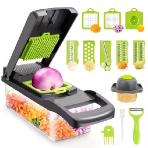 Cortador, Fatiador e Ralador Manual Multifuncional De Legumes e Alimentos (12 funções) — foto 2