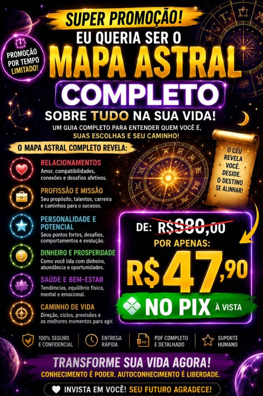 Fazemos seu Mapa Astral Completo