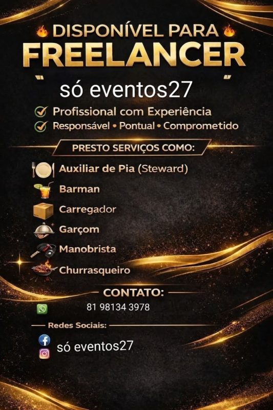 Garçom Profissional Para Sua Festa