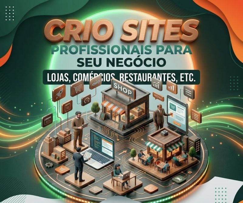 Site personalizado para empresa, loja, comércio etc..