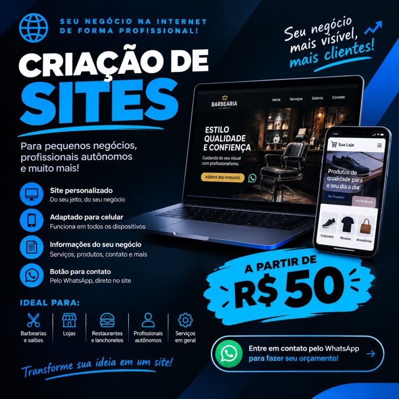 Criação de Sites para Pequenos Negócios