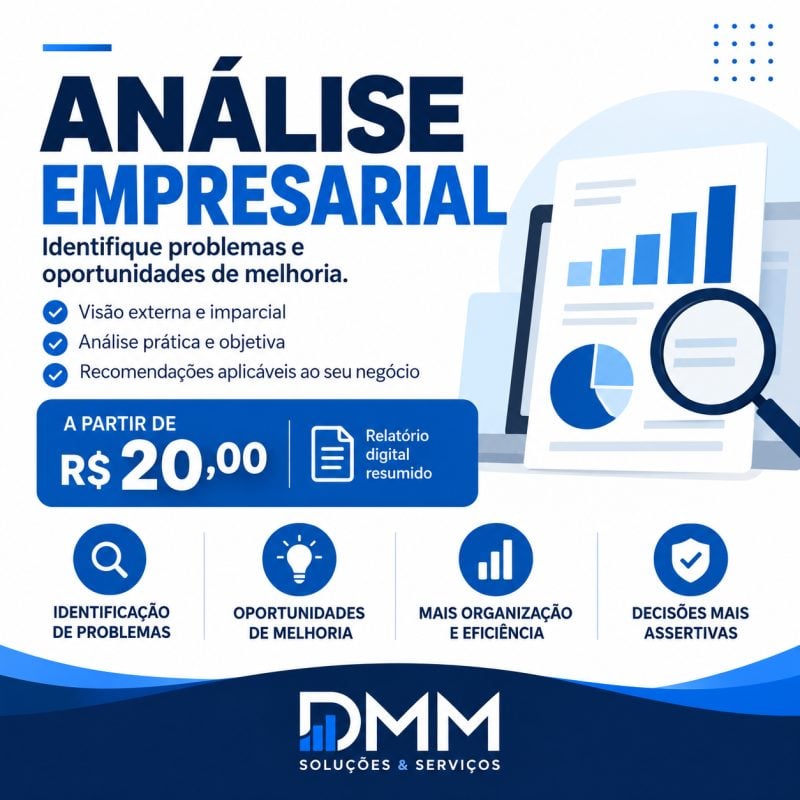 Análise Empresarial Online Identifique Problemas e Melhore seu Negócio