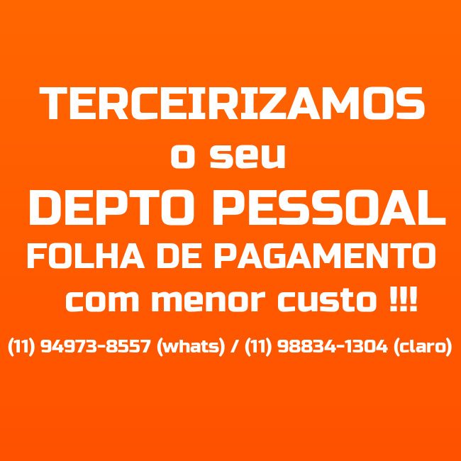 Terceirização De Departamento Pessoal