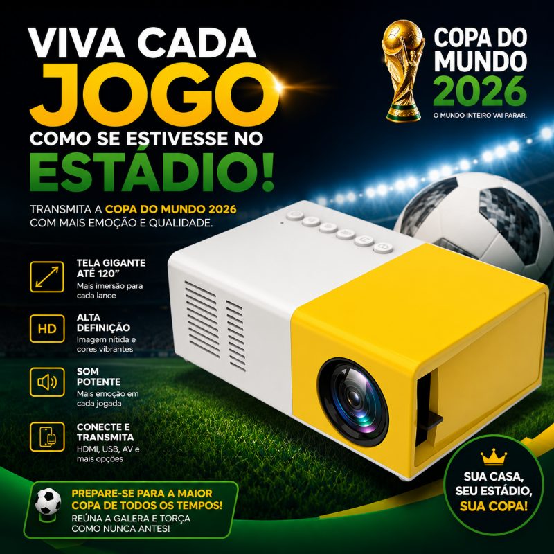 Mini Projetor de Telas