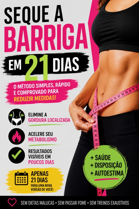 E-book Secar a Barriga em 21 Dias
