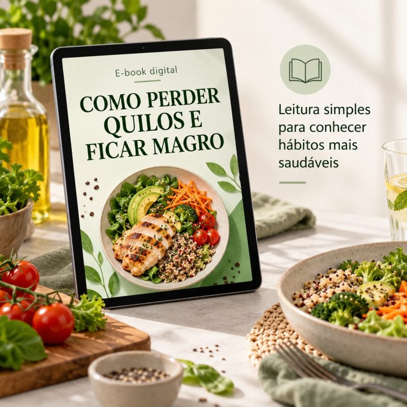 E-book digital: Como Perder Quilos e Ficar Magro