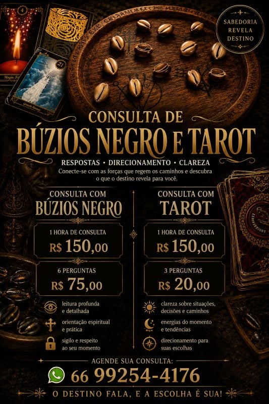 Búzios e tarot