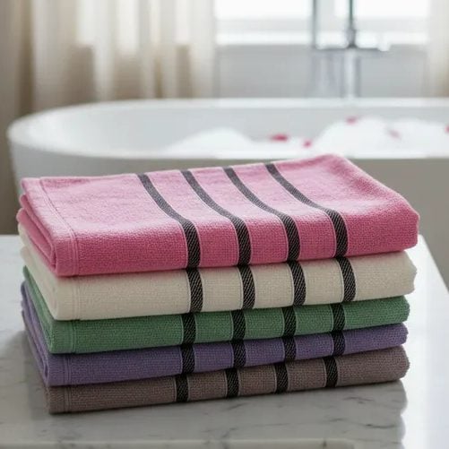 Kit com 05 Toalhas de Banho Macias Grossas Felpudas 100% Algodão — foto 2