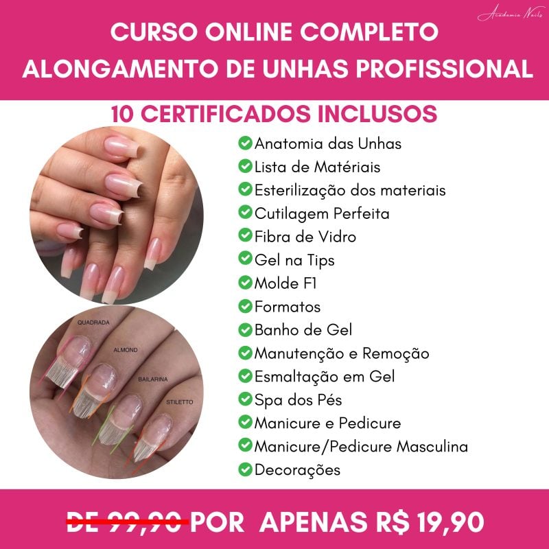 Curso de Alongamento de unhas profissional
