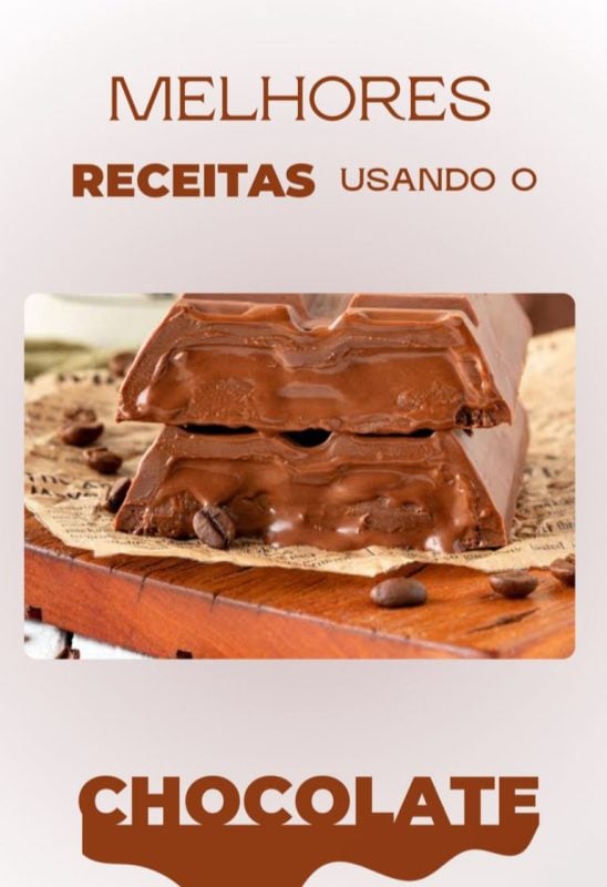 Melhores receitas usando o chocolate