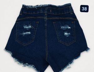 Kit 6 shorts jeans cintura alta tamanho 38 serve 36 também — foto 5
