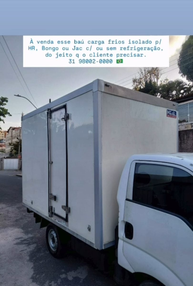 Baú isolado refrigerado seminovo p/ Bongo HR — foto 2