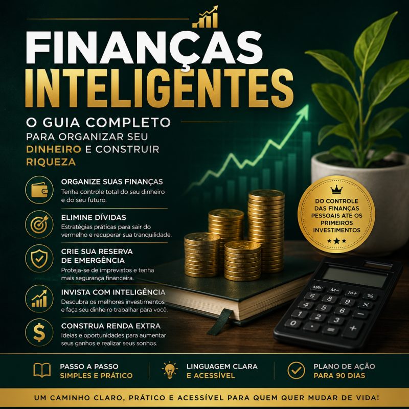 Finanças Inteligentes: Organize, Saia das Dívidas e Construa Riqueza Já (73) 98131-625
