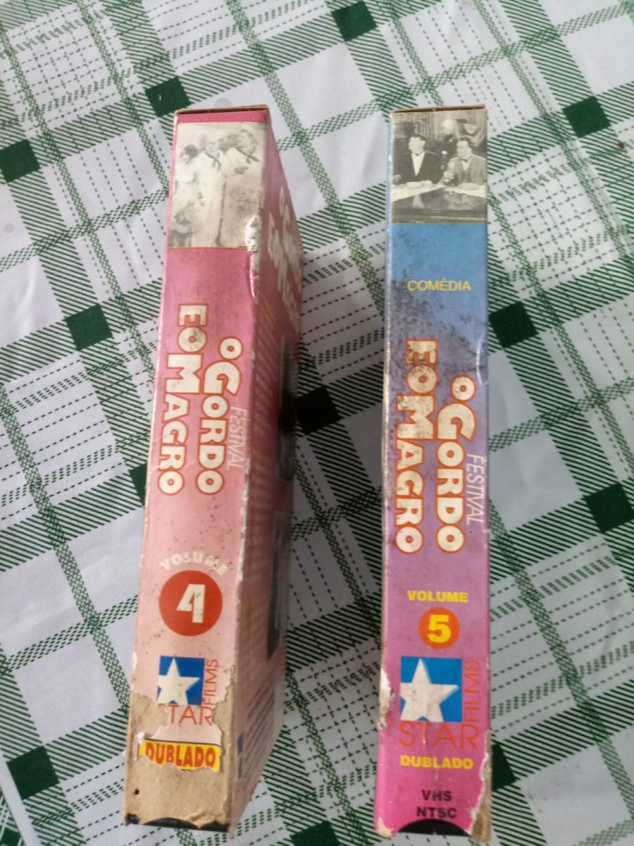 Coleção De 8 Fitas Vhs Festival De Filmes O Gordo E O Magro — foto 2