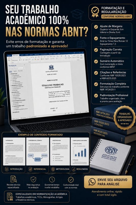 Normas ABNT Formatação de Trabalhos Acadêmicos, TCC, Artigos e Monografias