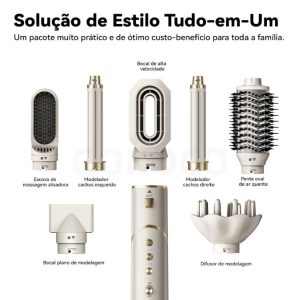 GOKOCO Escova Secadora 7 Em 1 GD032 Conjunto De Secador De Cabelo Multifuncional De Alta Velocidade — foto 3