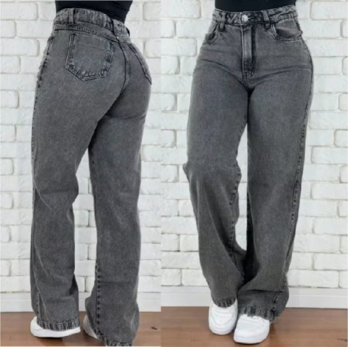 Calça Jeans Feminina Wide Leg