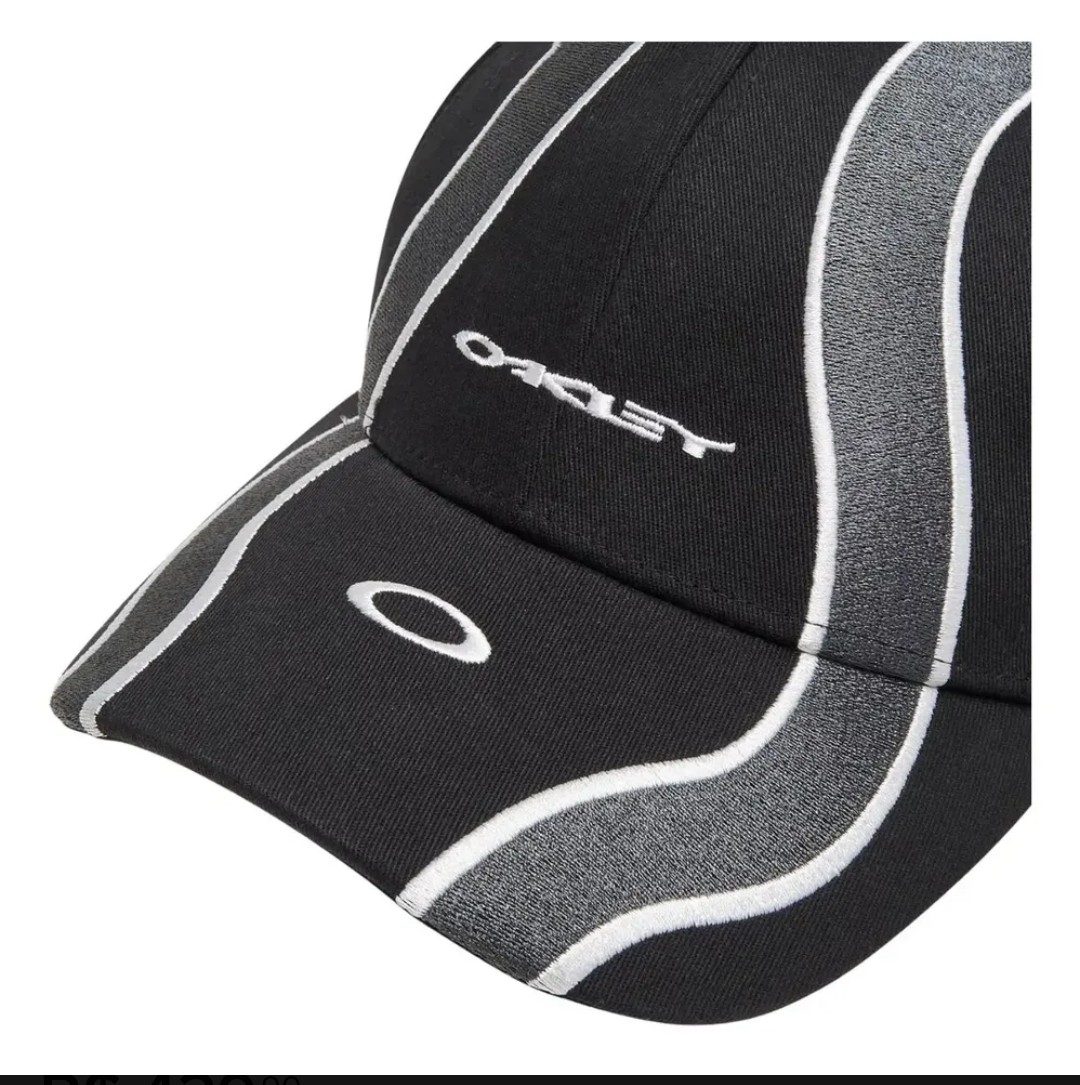Boné preto casual preto unissex Oakley Wave tamanho S/m — foto 2