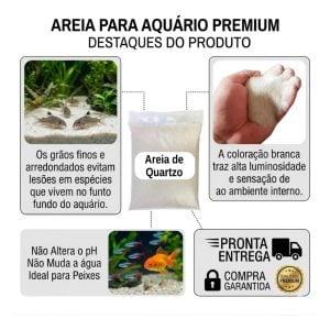 Areia branca para aquário — foto 4