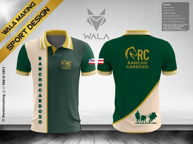 Camiseta Rancho Cardoso Malha P Digital Original