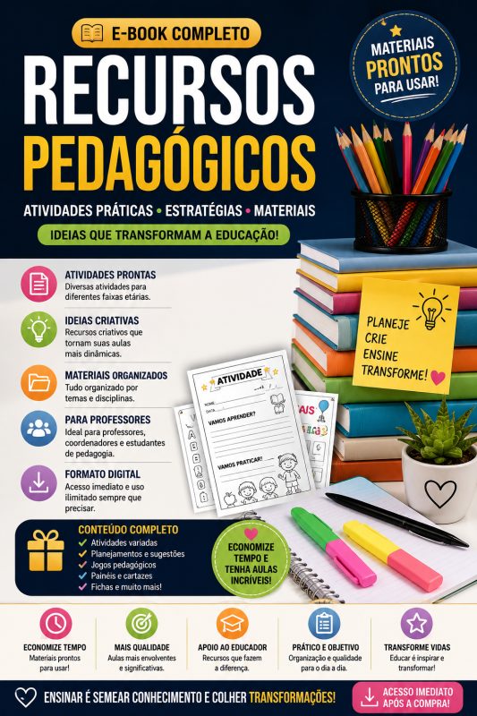 Recursos Pedagógicos Atividades Práticas para Educação