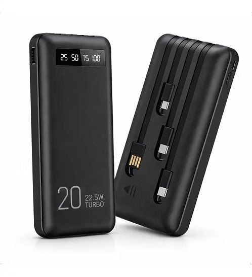 Power Bank Turbo 20.000mAh 22,5W com Display Digital