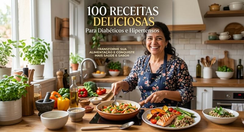 100 receitas para diabéticos e hipertensos